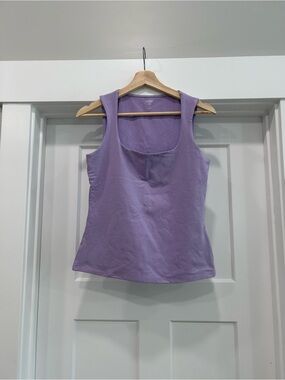 Express lilac square neck tank